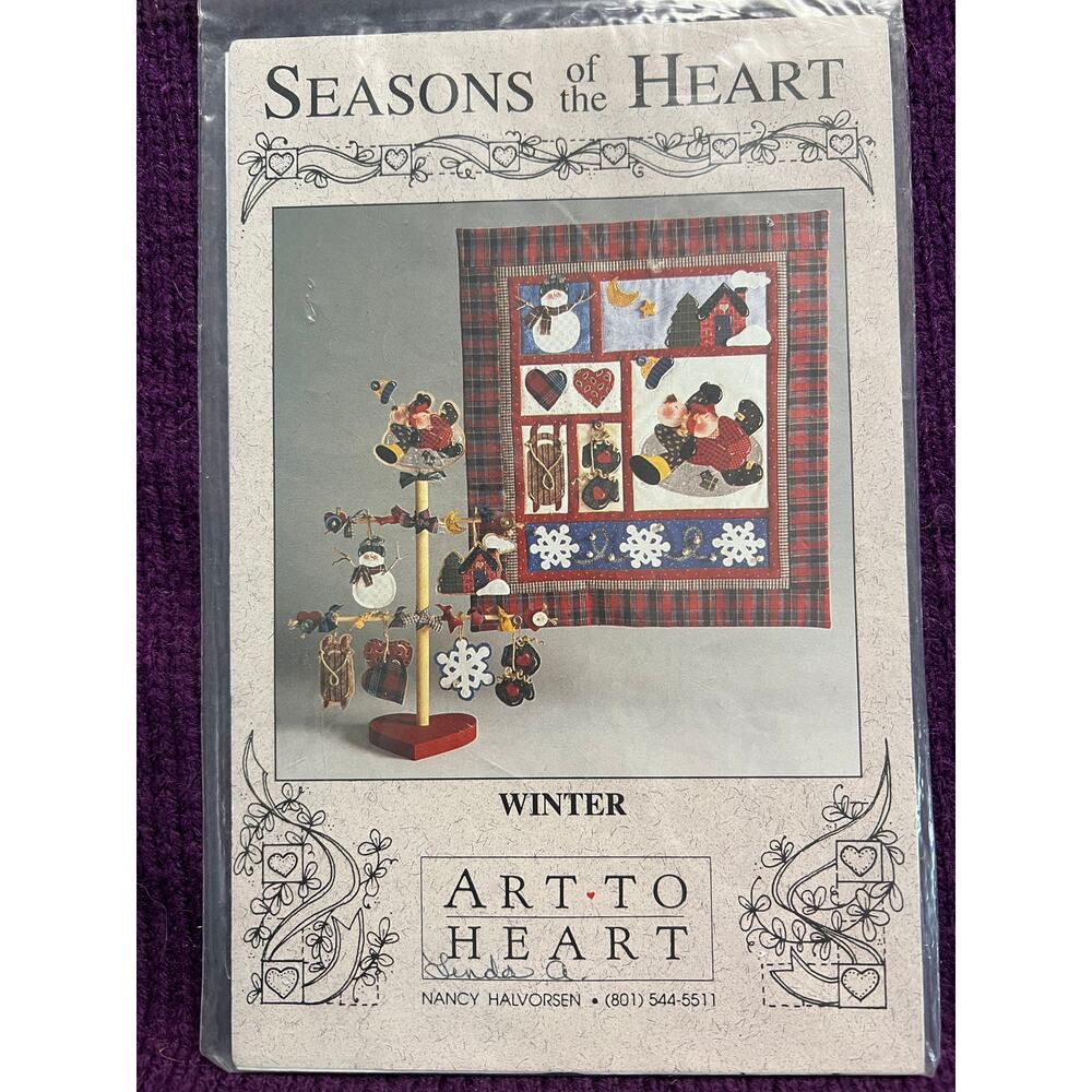 quilt pattern mini quilt blocks seasons of the heart winter quilt and tree